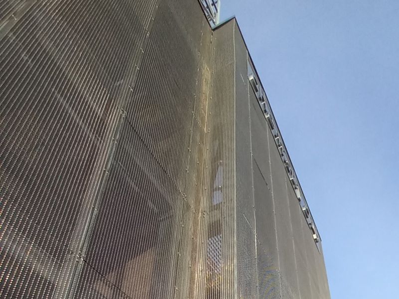 Flue stack and plant screening facades