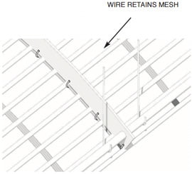 Cable Mesh Ceiling System installation technique