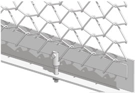 spiral mesh tension system installation technique