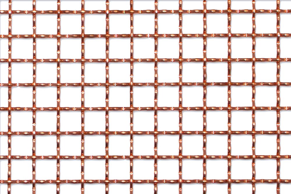 Copper mesh for decorative metalwork