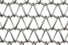 Stainless steel mesh for decorative metalwork