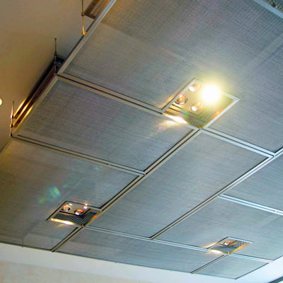 Metal mesh ceilings
