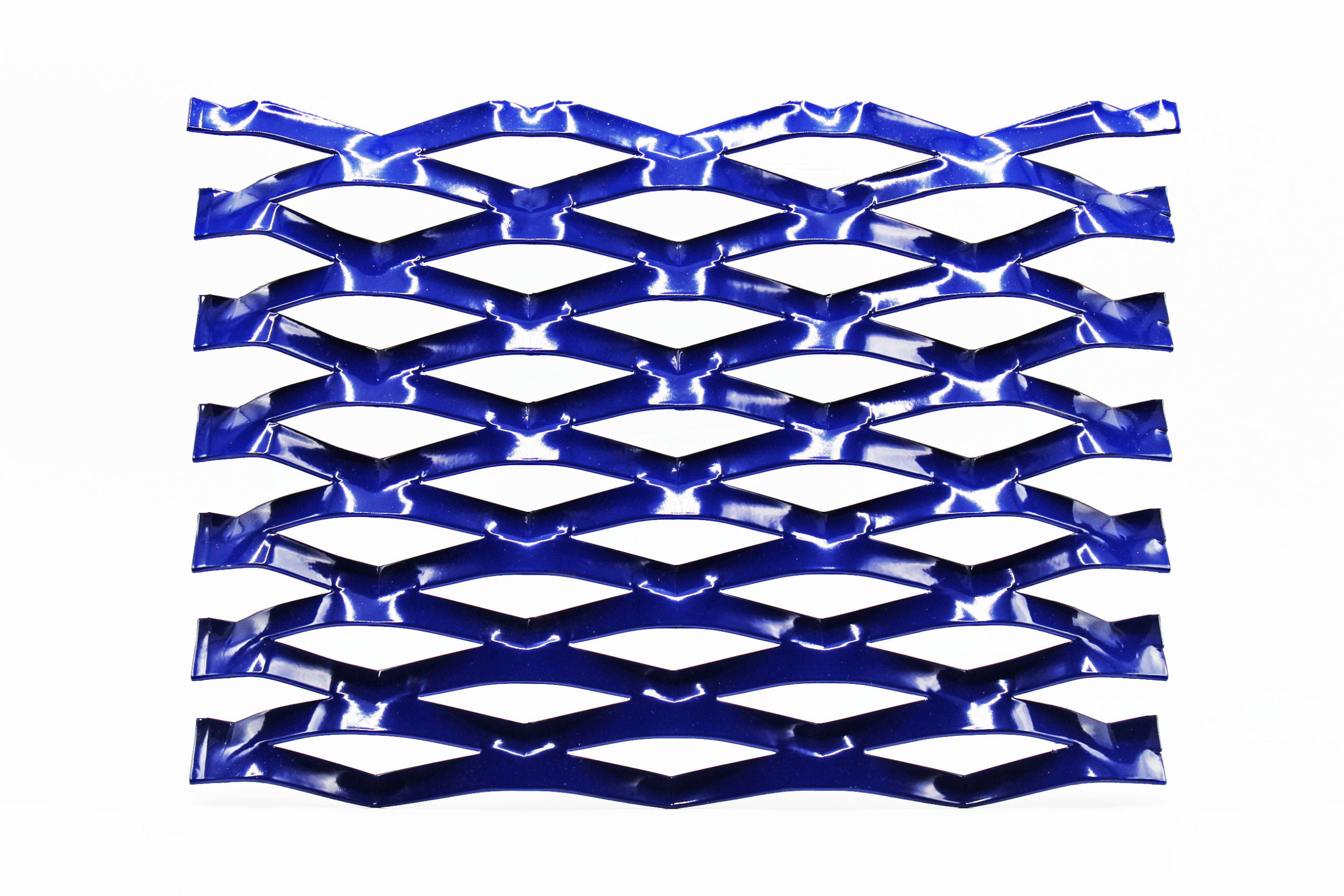 Brera Blue Expanded Metal Mesh Pattern