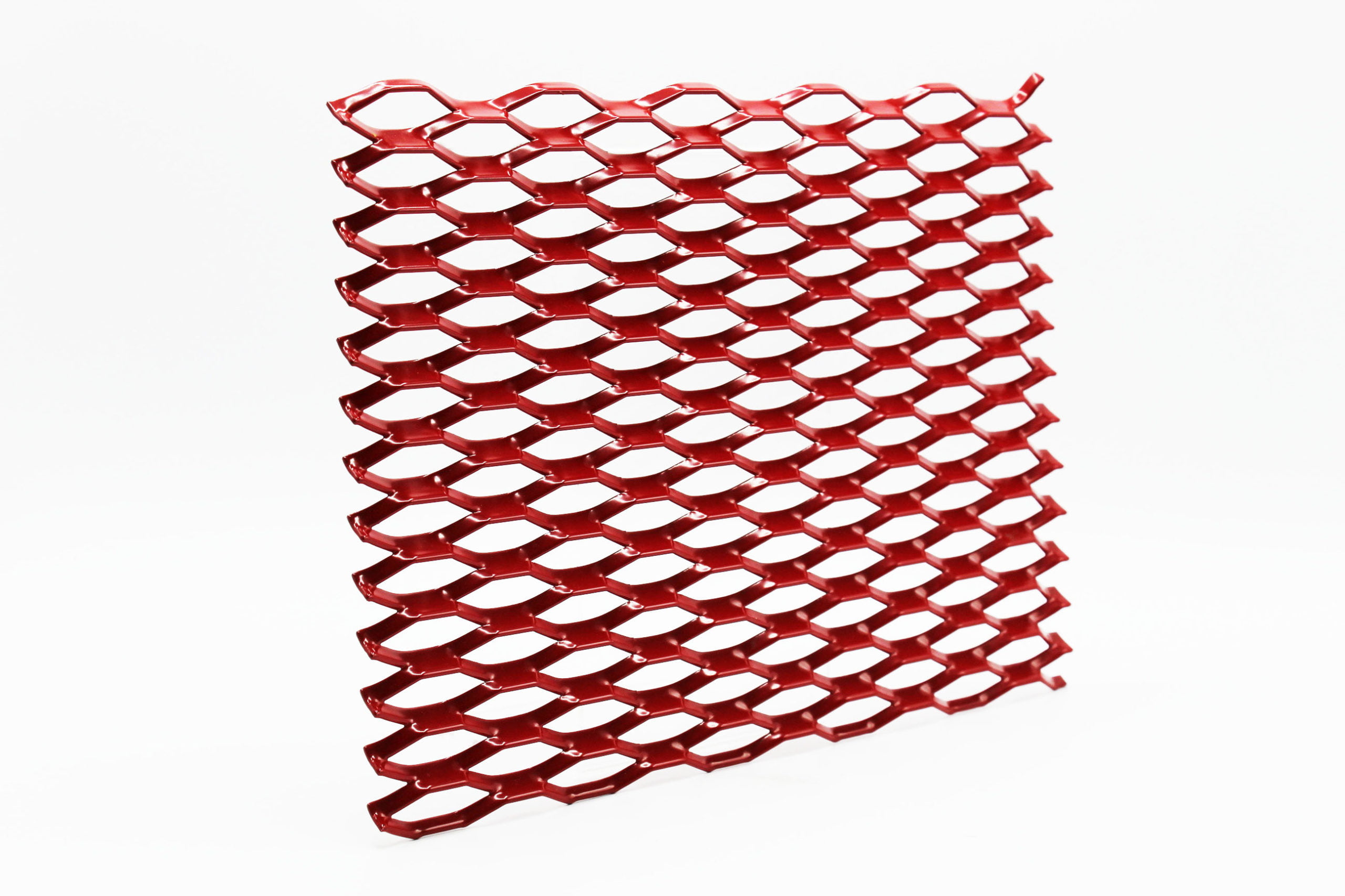santa monica red expanded architectural mesh