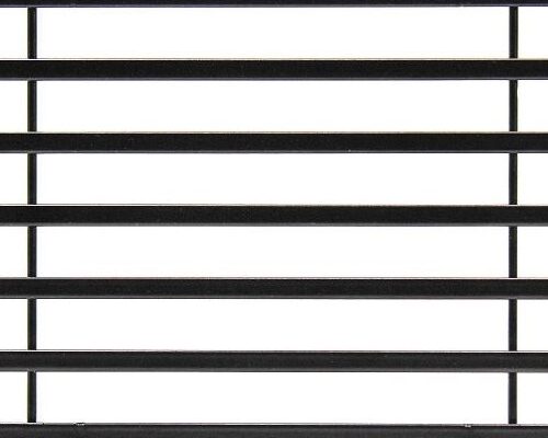 Radius Architectural wedge wire with black powder coating