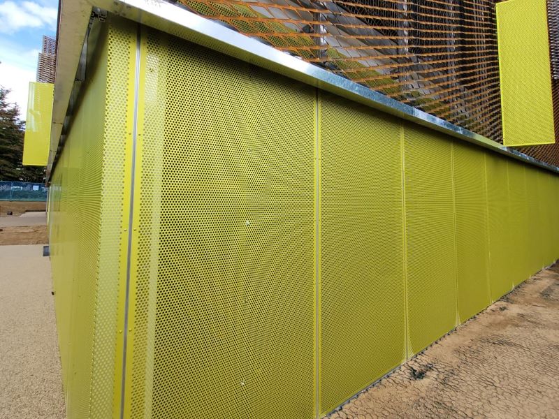 Harwell multi storey car park perforated metal mesh