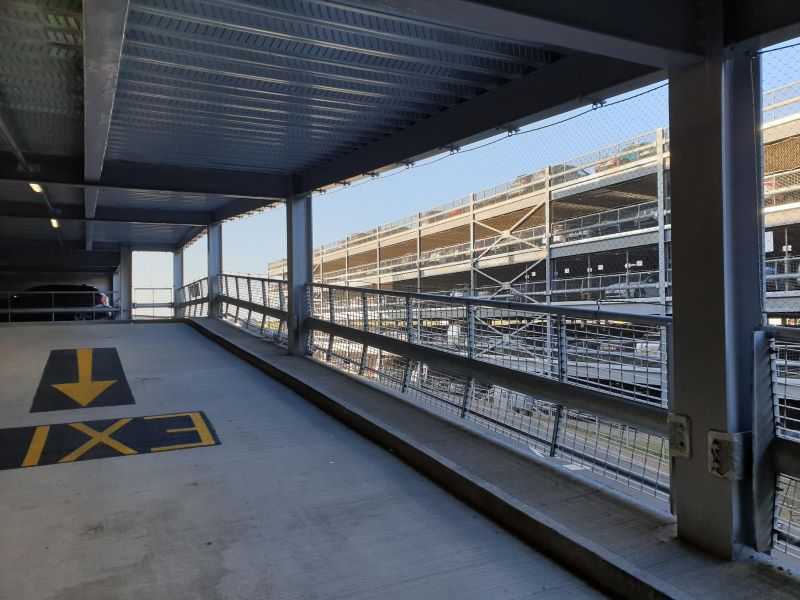 Luton Airport Multi-Storey Car Park, Rope Diamond Ferruled Netting