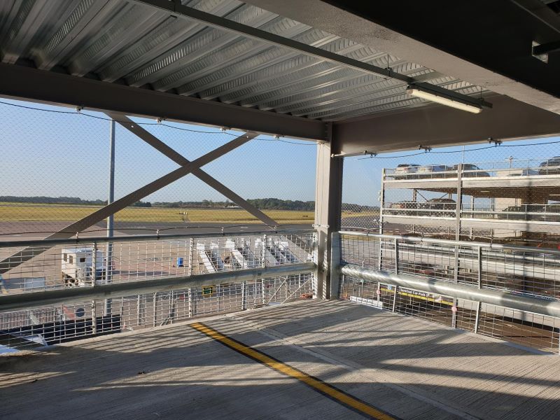 Luton Airport Multi-Storey Car Park, Rope Diamond Ferruled Netting